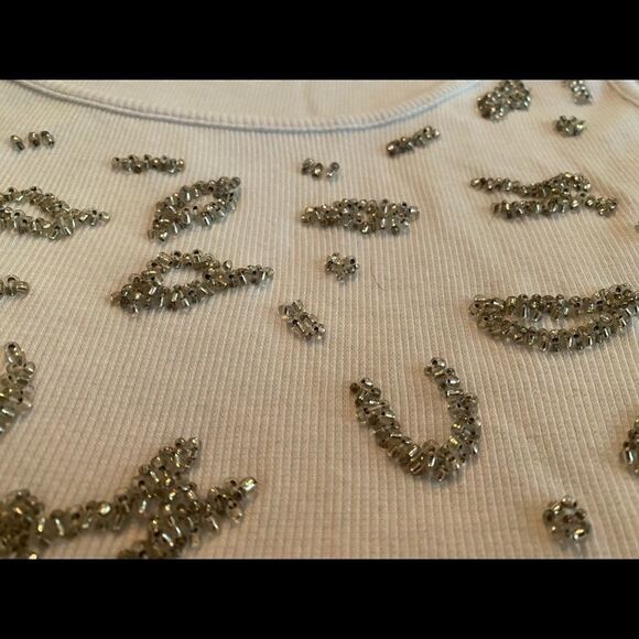 Blinged out white Alfani tank - Picture 4 of 8